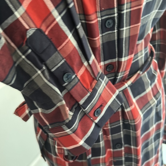 Banana Republic Plaid Shirt Dress - Picture 3 of 9